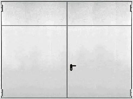 Противопожарные ворота Fenix-2 (Нитроэмаль) - внешняя сторона